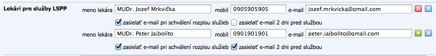 lekári pre služby LSPP lekári pre služby LSPP